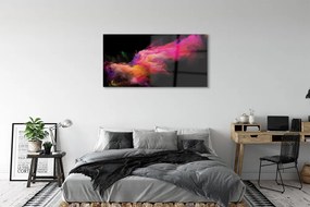 Obraz na akrylátovom skle Ružová fraktály 125x50 cm