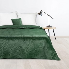 Prehoz na posteľ D91 LUIZ 4 170X210 cm, tmavo-zelený
