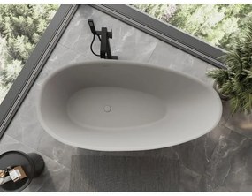 Mexen Milano, voľne stojaca vaňa z konglomerátu 150 x 82 cm, betónová matná, 57301508561