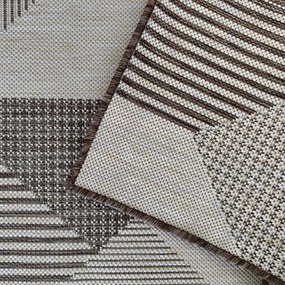 DY ZARA 16 obojstranný koberček s výšivkou, hnedý Rozmer: 200x290 cm