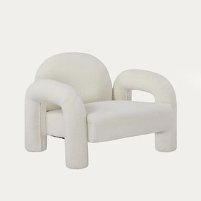 Kreslo SEDIA TEDDY BOUCLÉ krémové 778131