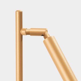 Stolná lampa Pastelo, 1x zlaté kovové tienidlo