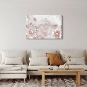 Obraz - Ružové kvety (90x60 cm)