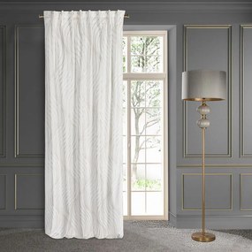 Biely záves na páske BLANCA 3 s potlačou 140x270 cm