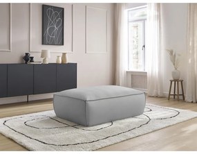 Svetlosivá podnožka z imitácie kože Boheme – Bobochic Paris