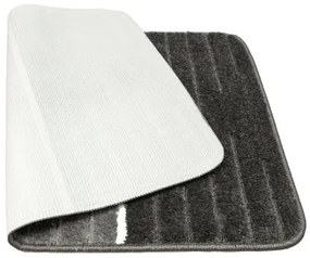 Sada kúpeľňových koberčekov COMO sivá / krémová, pruhy