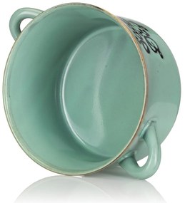 Kameninová miska na polievku Soup 500 ml zelená