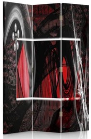 Gario Paraván Červená expresívna abstrakcia Rozmery: 110 x 170 cm, Prevedenie: Klasický paraván
