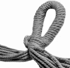 ISO Závesná hojdacia sieť Hamak, šedá, 5885