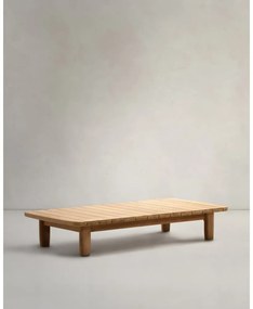 Záhradný odkladací stolík z tíkového dreva 70x140 cm Tirant – Kave Home