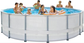 Nadzemný bazén s oceľovou konštrukciou Summer Waves Elite Frame Grey 4,88 x 1,22 m 58089