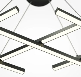 Maytoni MOD244PL-L50BK - LED luster na lanku HALO LED/40W/230V čierny