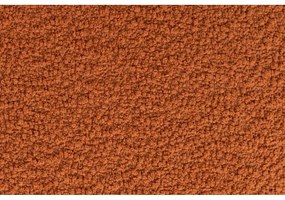 Taburet z textílie buklé v tehlovej farbe Marcos – White Label