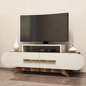 TV stolík/skrinka Dolphie (Orech + Krémová). Akcia -17%. Vlastná spoľahlivá doprava až k Vám domov. 1071869