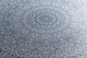 Obraz detailná ozdobná Mandala v modrej farbe Varianta: 120x80