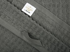 Sada 4 bavlnených uterákov sivá ATAI Beliani