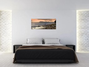 Obraz - More a hory (120x50 cm)