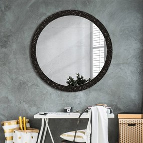 Okrúhle ozdobné zrkadlo na stenu Chaotické bodky fi 100 cm