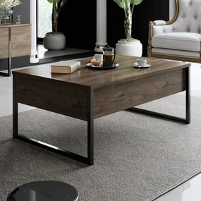 Konferenčný stolík Luxe Walnut and Black