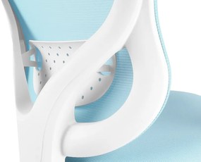 Detská rastúca stolička Neoseat JUNI 007 — látka, prateľný poťah, modrá