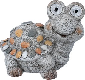 ZÁHRADNÁ FIGÚRKA – KORYTNÁČ SO SVIETIACIMI OČAMI 27 x 19 x 22,5 CM LED *7898