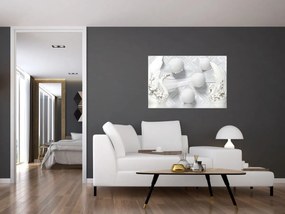 Obraz - Zlatá labuť na vode (90x60 cm)