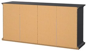 Sivá nízka komoda 183x87 cm Paris – Tvilum