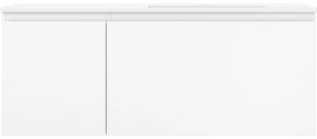 Mexen Orio, kúpeľňová skrinka 120 cm s pravým umývadlom Otis, 1S, 1D, biela matná, 91A13-12047-3-BBFF01-W18P01