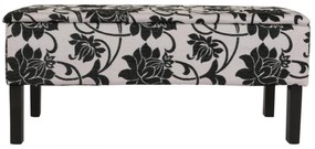 Lavička Renens - látka, vzor kvety