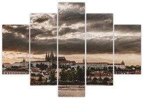 Obraz Pražského hradu za šera (150x105 cm)