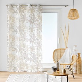 Záclona v béžovej a zlatej farbe 135x240 cm Vayana – douceur d'intérieur