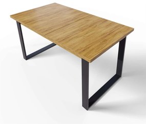 Rozkladací jedálenský stôl GRANDE 150 - 190 x 80 cm  Kraft zlatý