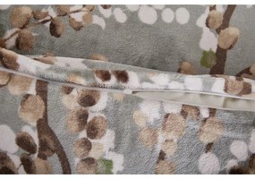 Sivé mikroplyšové obliečky na jednolôžko 140x200 cm Branches – My House