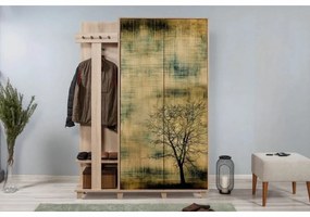Vešiak so skriňou Garmanto Tree Sonoma Oak Double