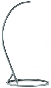 Sivé závesné kreslo KOLUMBIA so stojanom