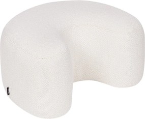 Béžový taburet z textílie buklé Ü – noo.ma