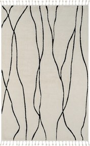 My Flair, Kusový koberec Moroccan Serenity weiß, 100x200, čiernobiela, obývacia izba