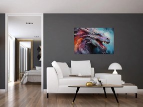 Obraz - Ilustrácia draka (90x60 cm)