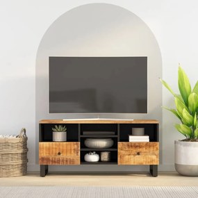 TV skrinka 100x33x46 cm masívny mangovník a kompozitné drevo 351978