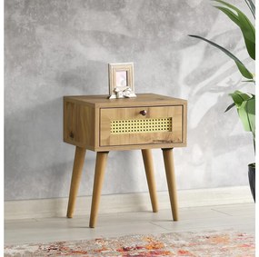 Nočný stolík EUROMOS 50x40 cm hnedá