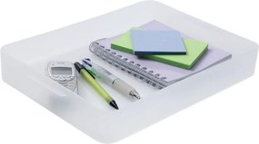 SUNDIS 2. akosť - Plastový úložný organizér Pure Box A4, mliečny