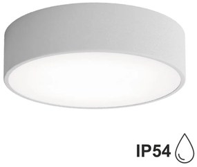 Kúpeľňové stropné svietidlo CLEO 2xE27/24W/230V pr. 30 cm šedá IP54