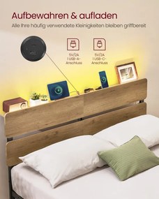 Manželská posteľ 140 cm RMB104HC01