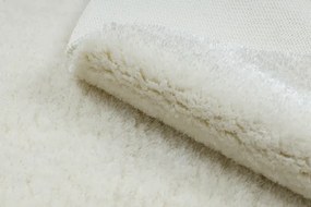 Kúpeľňový koberček SANTA biely kruh