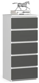 Komoda CL5 biela / sivá