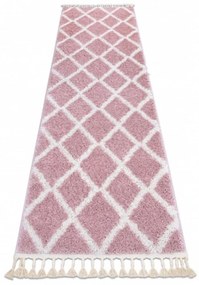Kusový koberec Shaggy Ariso ružový atyp 70x200cm