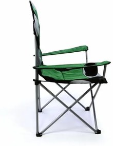 Divero Deluxe 35957 Sada 2 ks skladacia kempingová rybárska stolička - zeleno / čierna