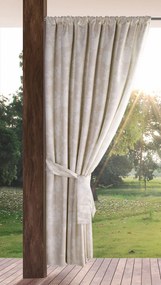 ZÁHRADNÝ VODEODOLNÝ ZÁVES NA PÁSKE GARDEN 155X200 CM VZOROVANÁ