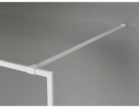 Mexen Kioto-F, sprchová zástena s rámom 95 x 202 cm, 8 mm číre sklo, biely profil, 800-095-104-20-00