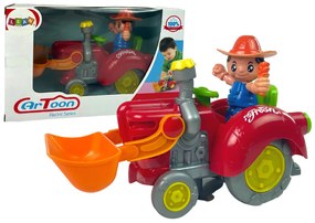 Lean Toys Interaktívny traktor s farmárom